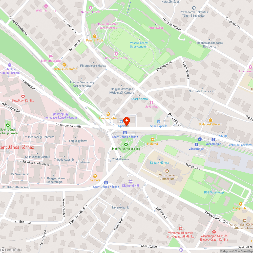 Hibás jelzőlámpa bejelentés helye