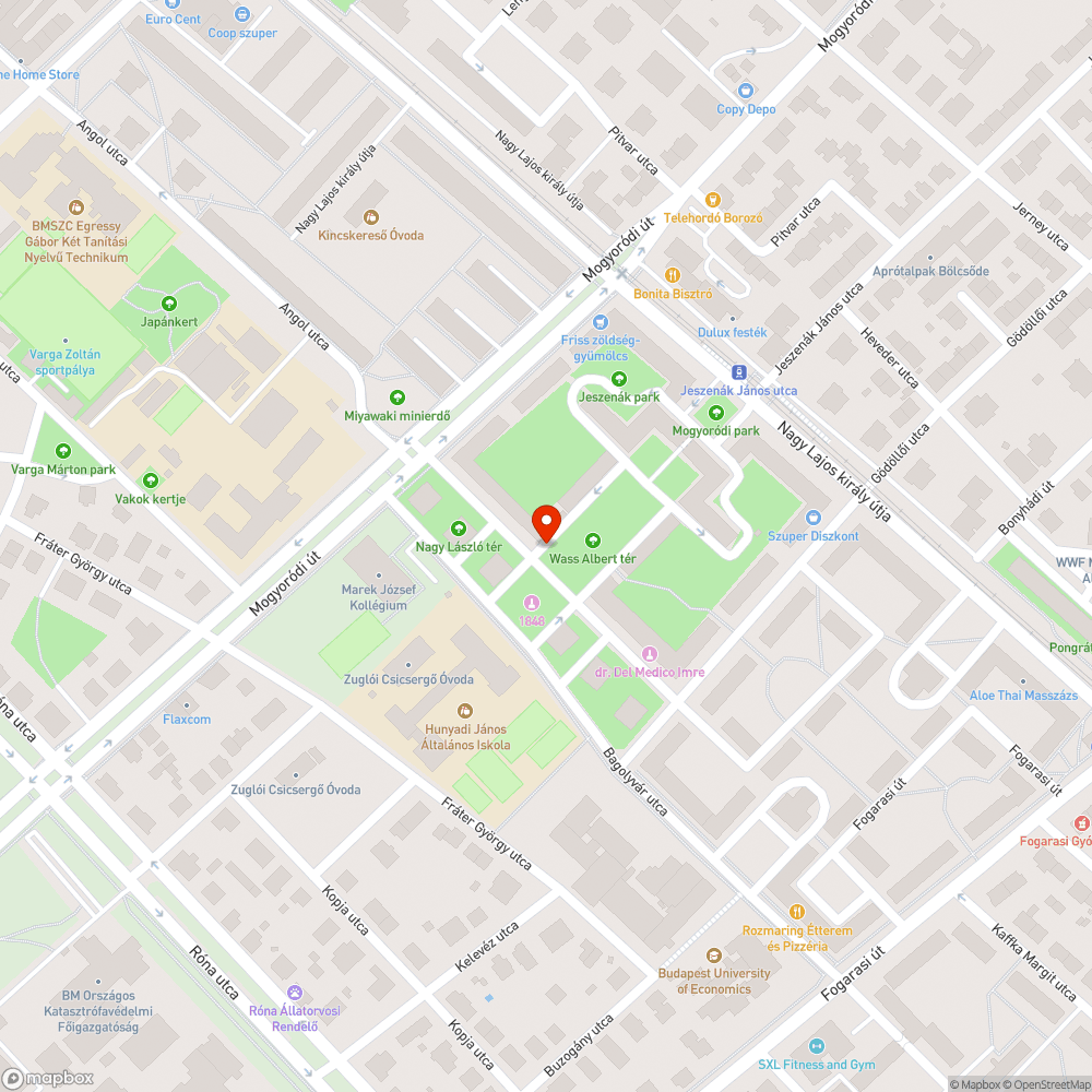 Közpark kisajátítása bejelentés helye