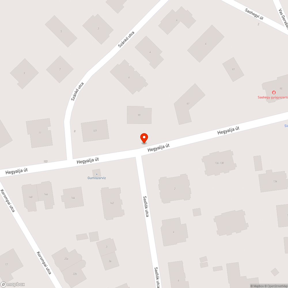 Közterületre kihelyezett zöldhulladék bejelentés helye