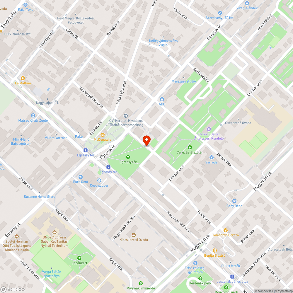 Szemetes közpark bejelentés helye