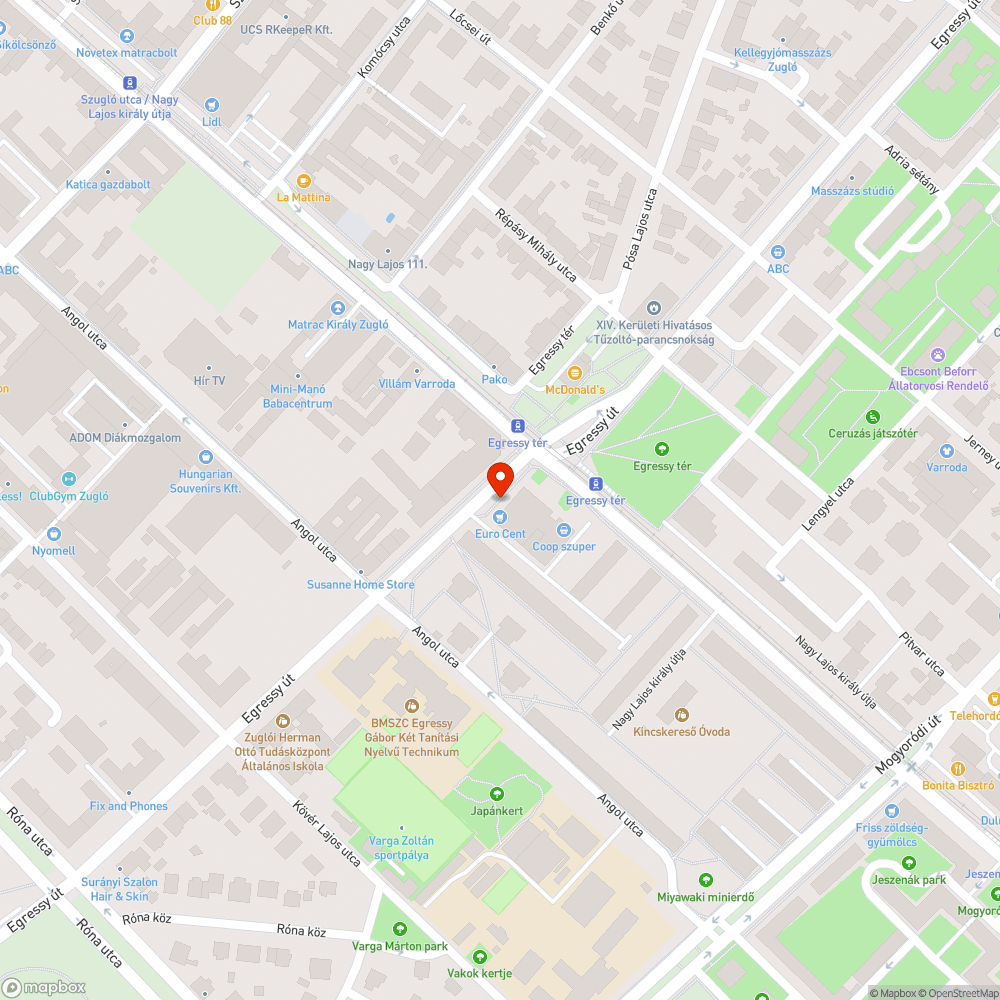 Botlásveszélyes, kátyús járda bejelentés helye