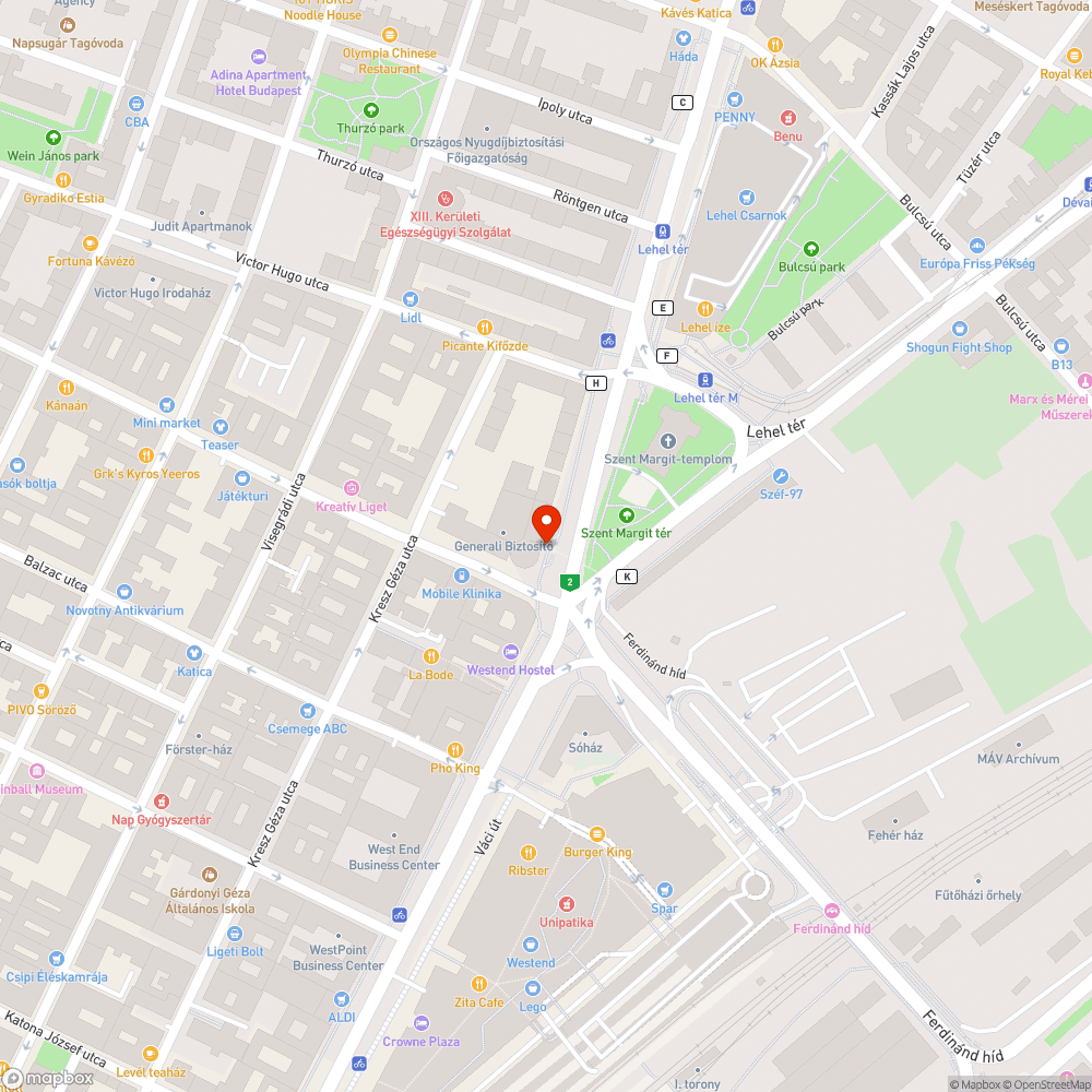 Járdahiba bejelentés helye