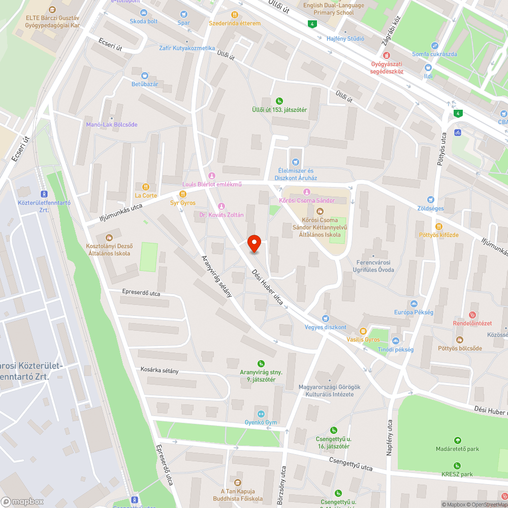 Nem világít bejelentés helye