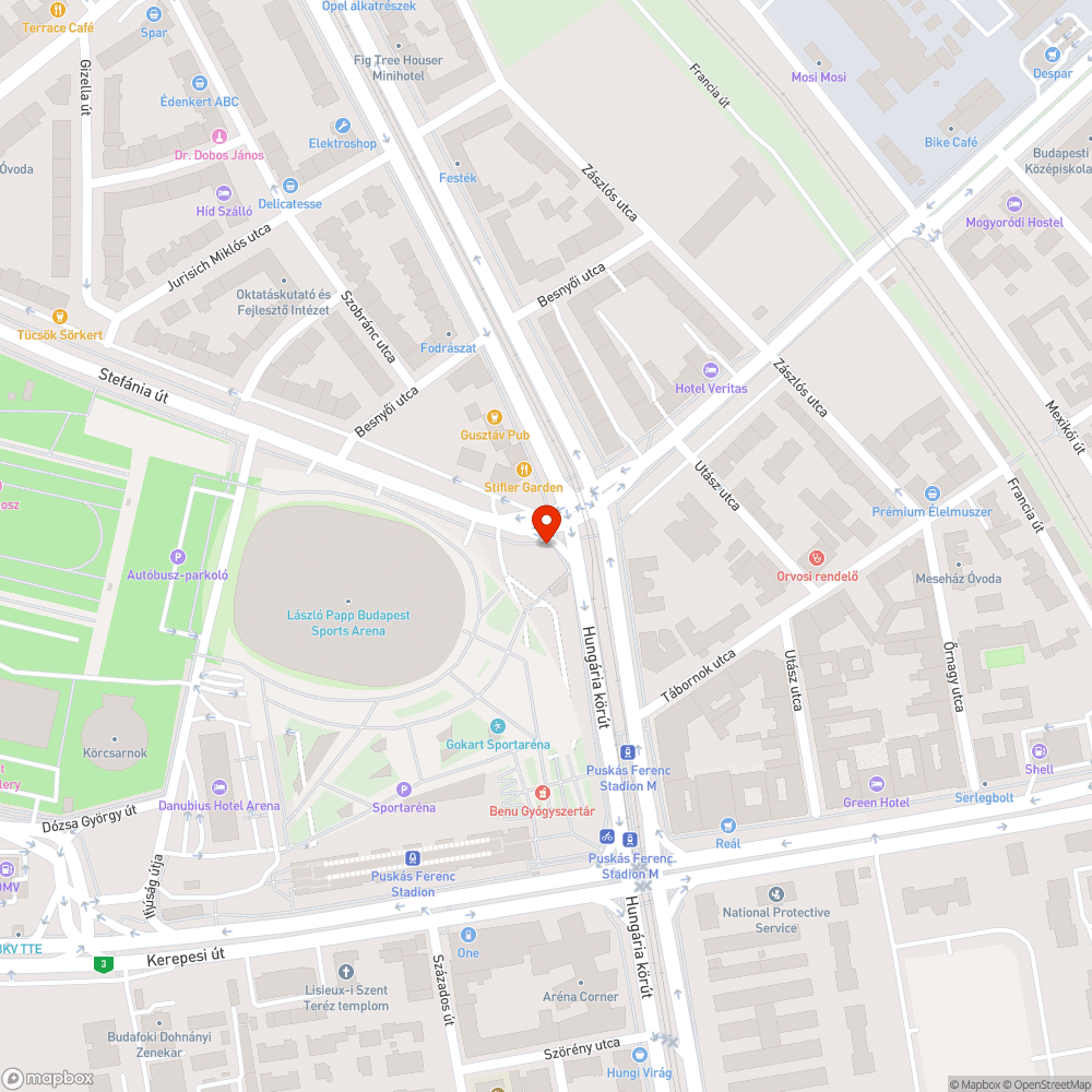 Papp László Aréna régi feljárója mint szabadtéri WC bejelentés helye