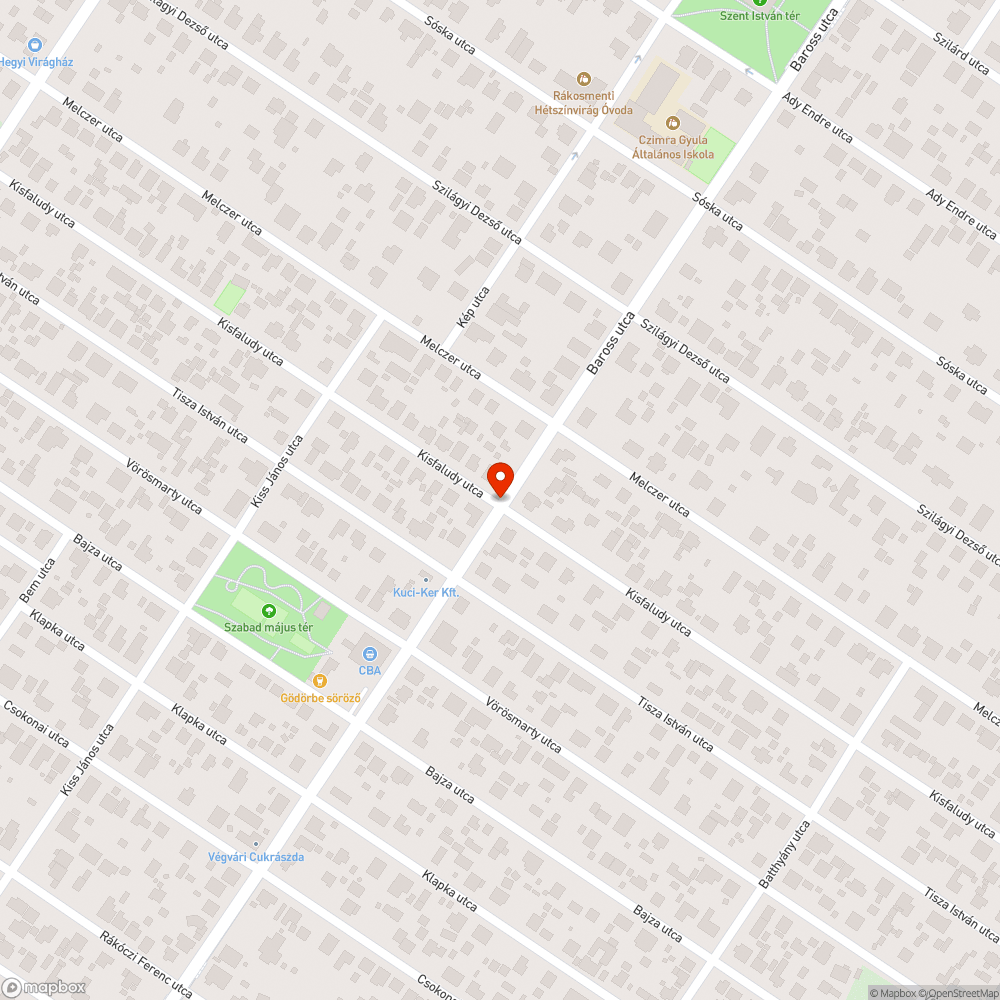 Járdahiba bejelentés helye