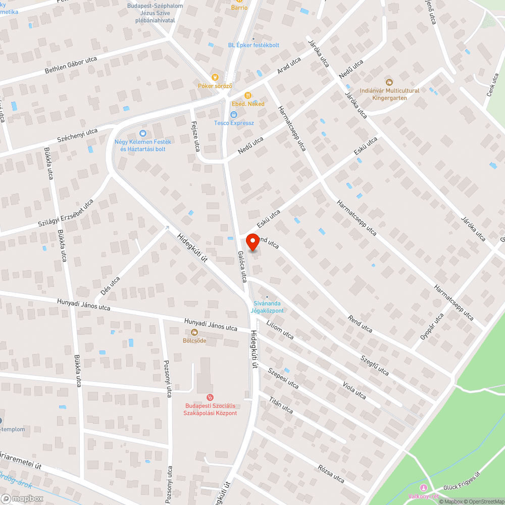 Eltömődött esővízgyűjtő csatorna bejelentés helye