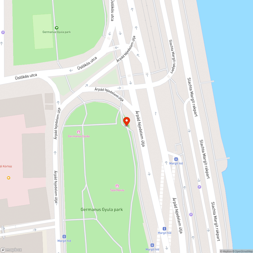 Kerékpárútra nőtt bokrok a Margit hídnál bejelentés helye