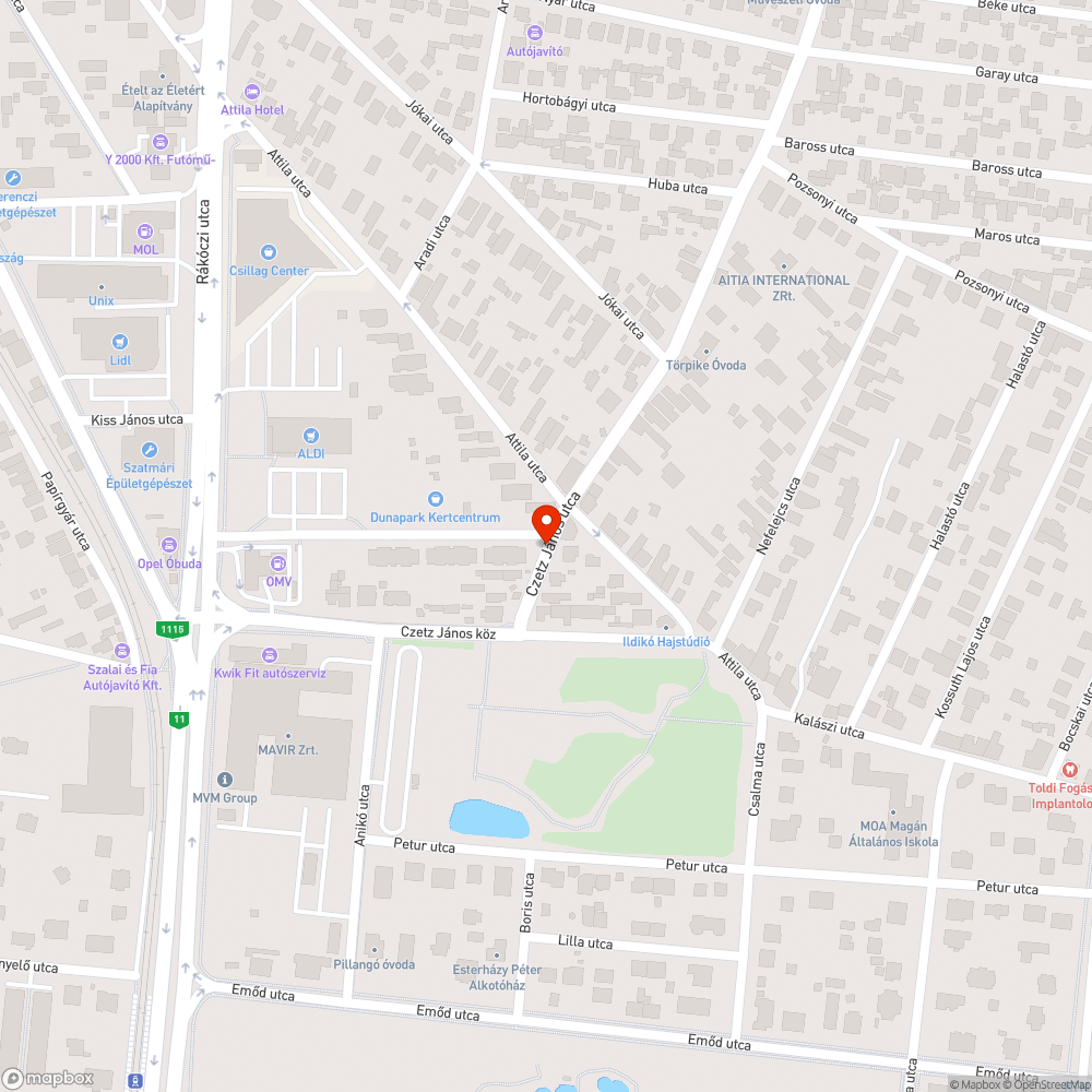 Megdőlt tábla bejelentés helye