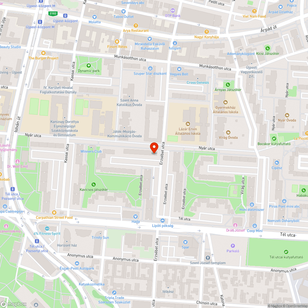 Közlekedésre alkalmatlan autó bejelentés helye