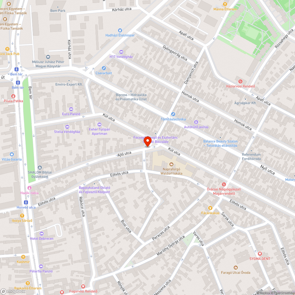 Kidőlt kresztábla bejelentés helye