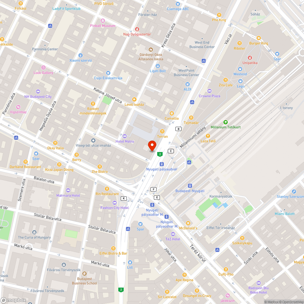 Gazdátlan bevásárló kocsi bejelentés helye