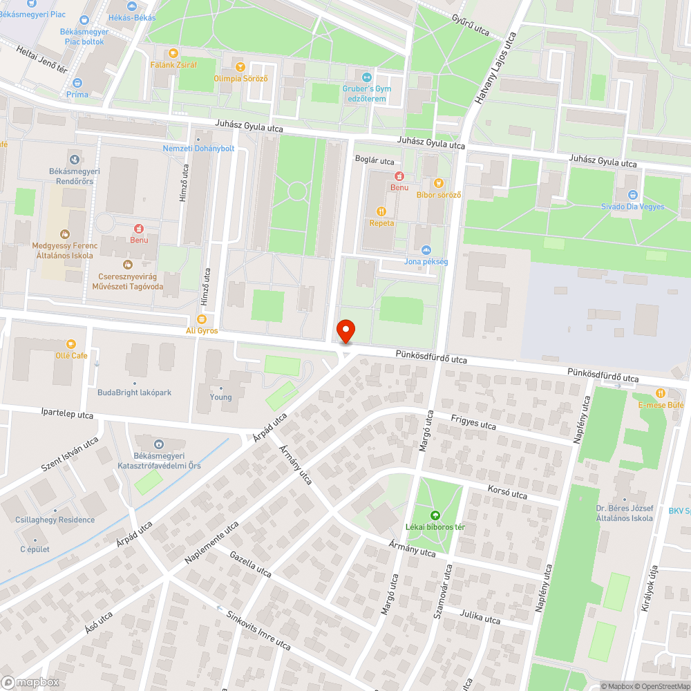 Elhanyagolt közterület bejelentés helye