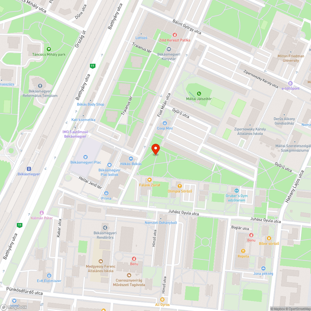 Kiégett lámpa bejelentés helye