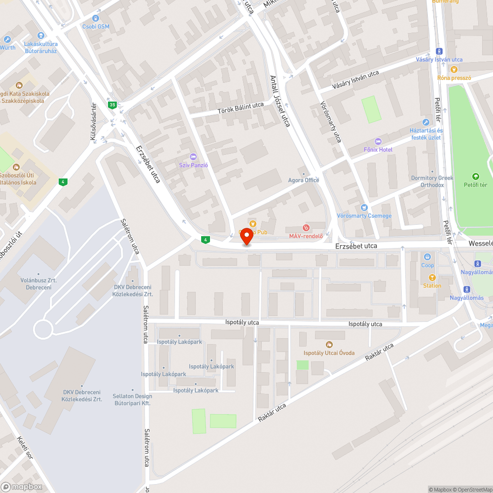 Hibás lámpafej bejelentés helye