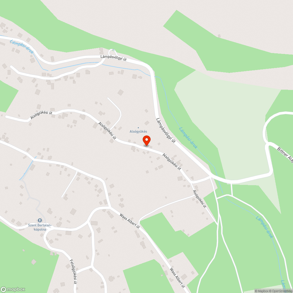 Kátyú bejelentés helye