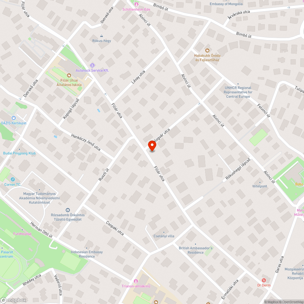 Megsüllyedt járda bejelentés helye