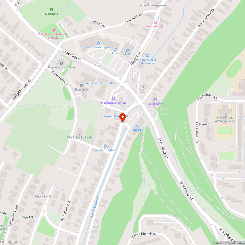 Kidöntött közlekedési tábla bejelentés helye