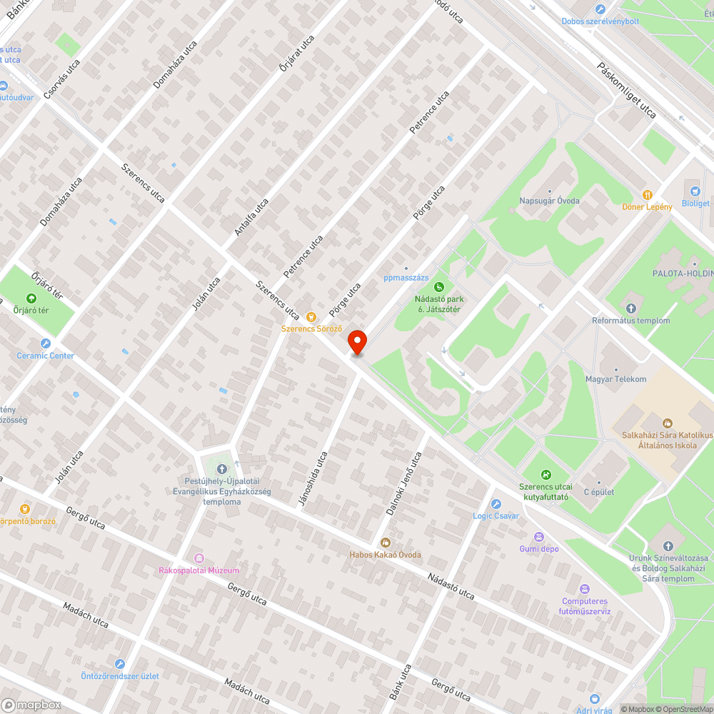 Folyamatos illegális szemet letakat bejelentés helye