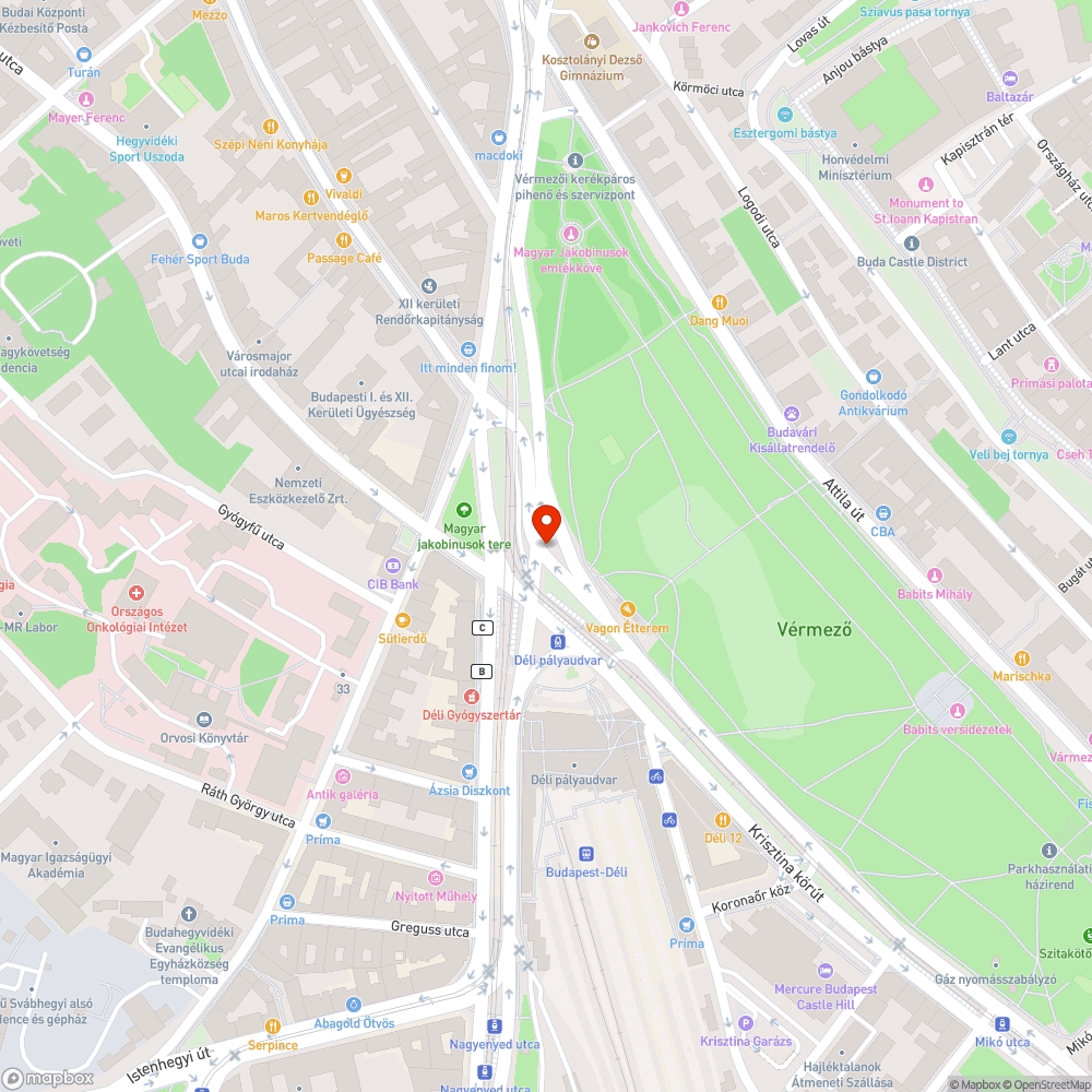 Lámpabeállítást a Délinél bejelentés helye