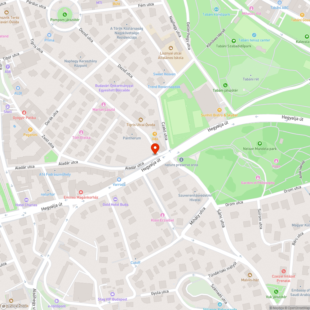 Gerilla paraván reklámok a Sánc utcánál bejelentés helye