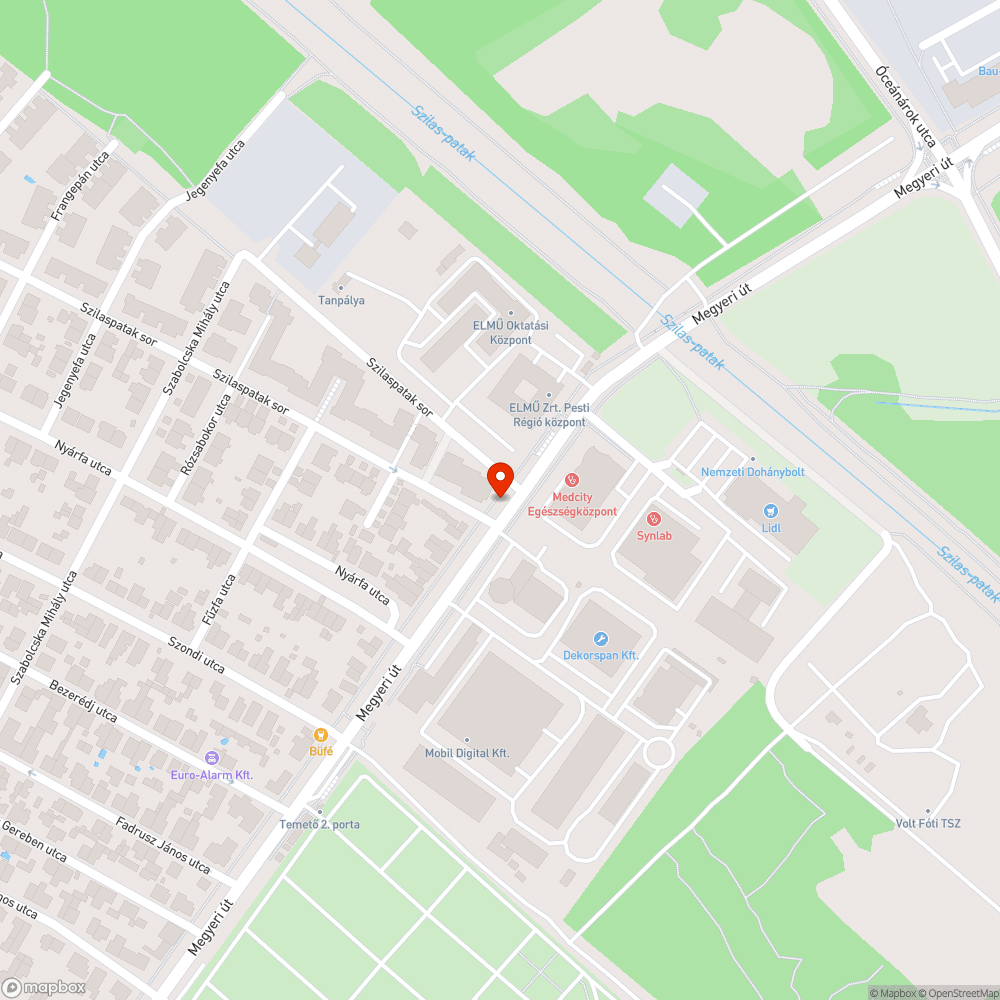 Kiszáradt fa bejelentés helye