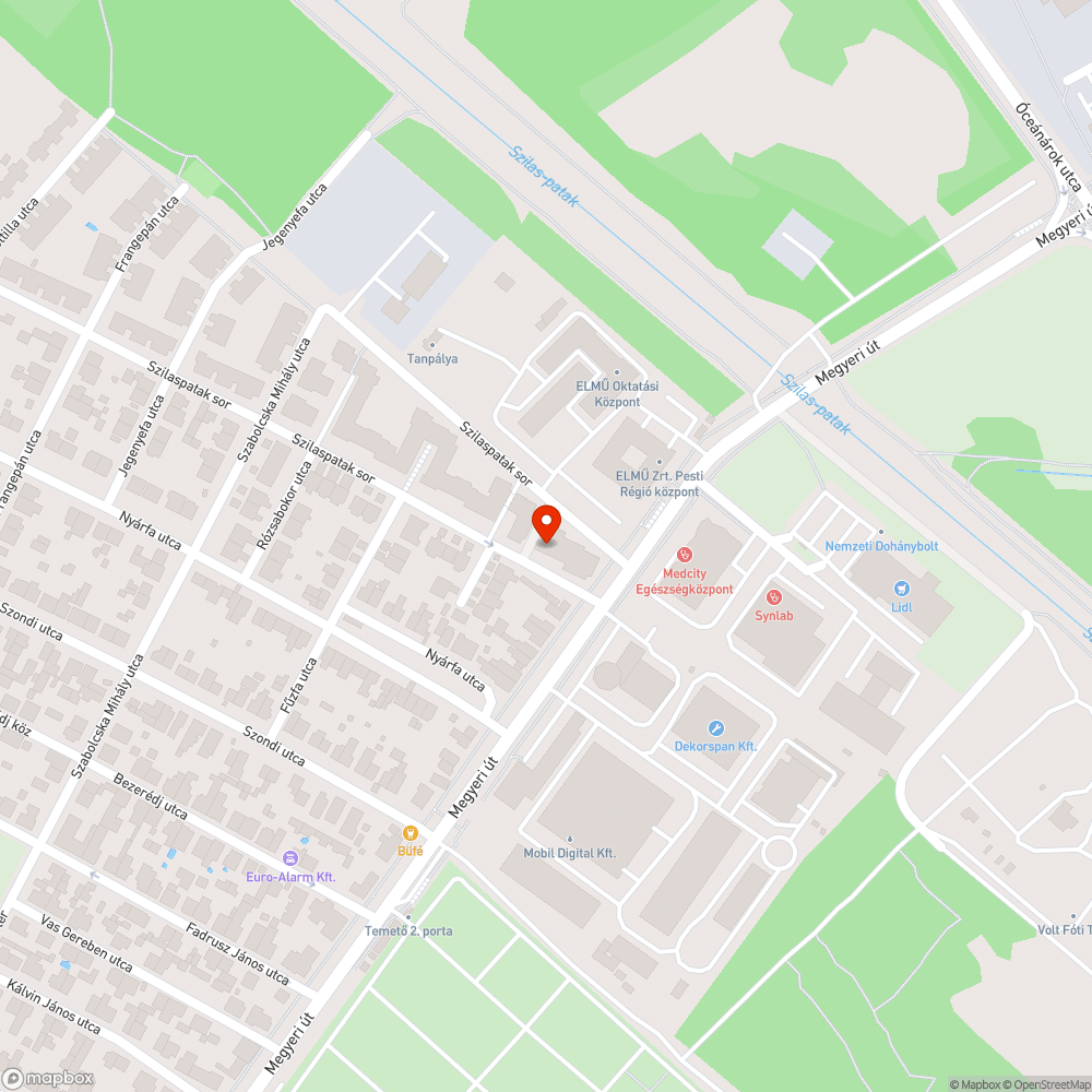 Kiszáradt fa bejelentés helye