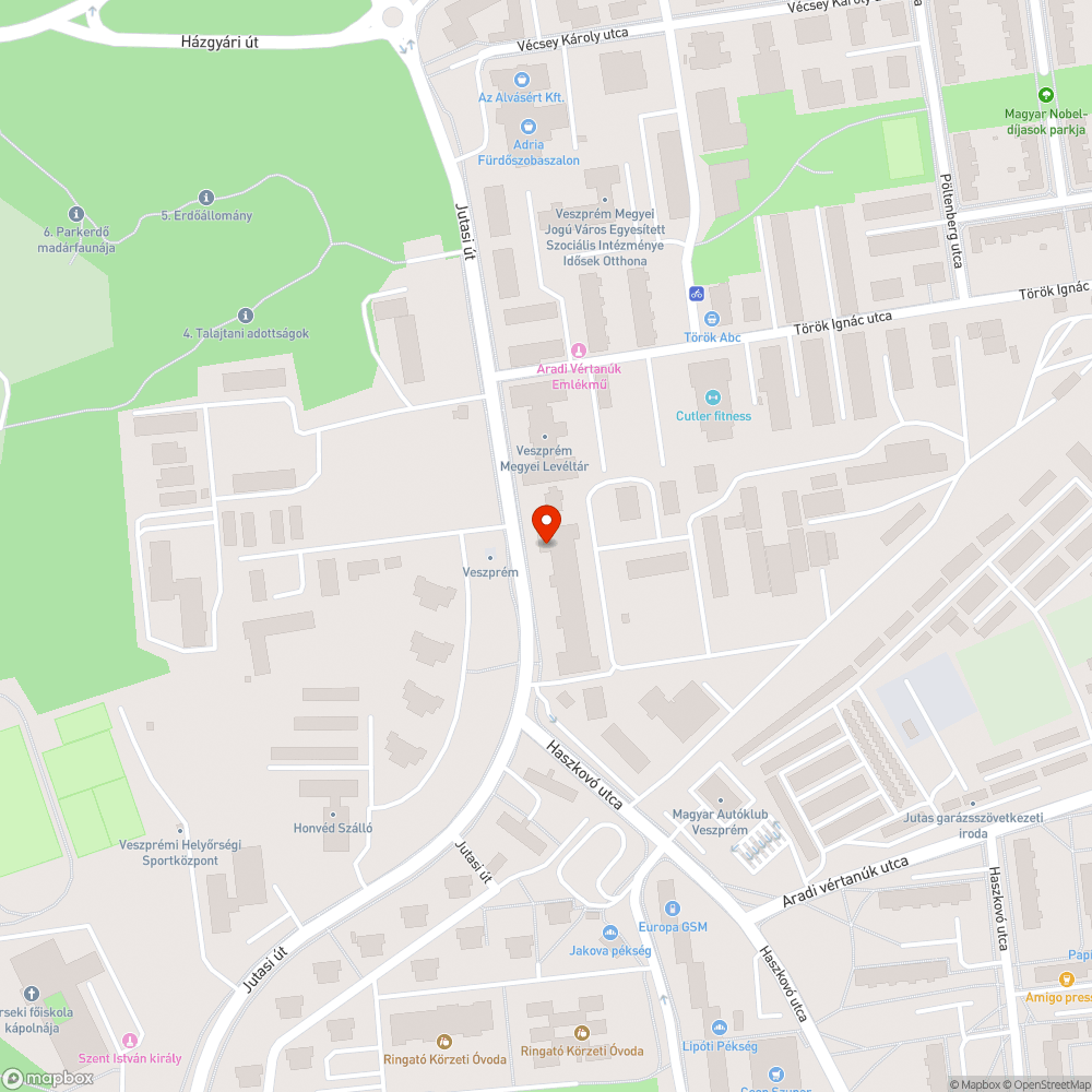 Balesetveszélyes fedlap bejelentés helye