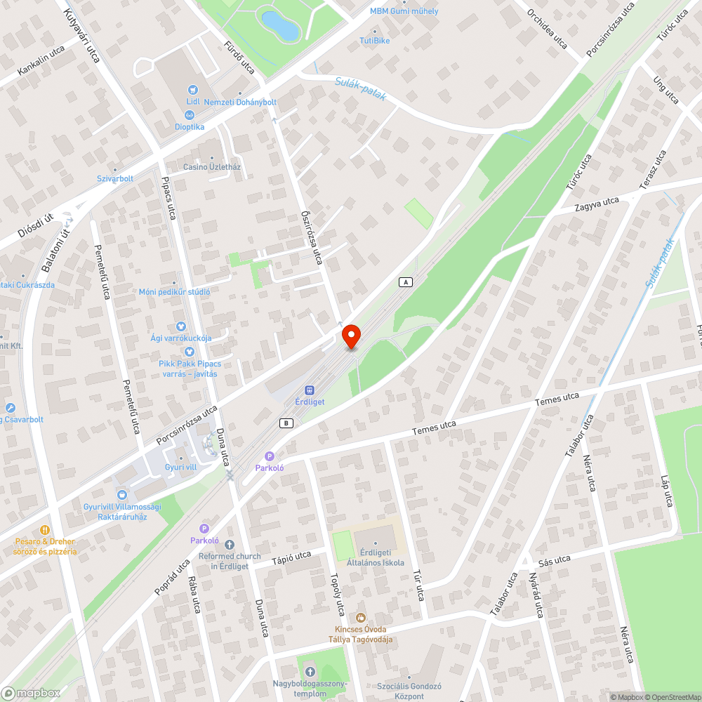 Elhagyott autók bejelentés helye