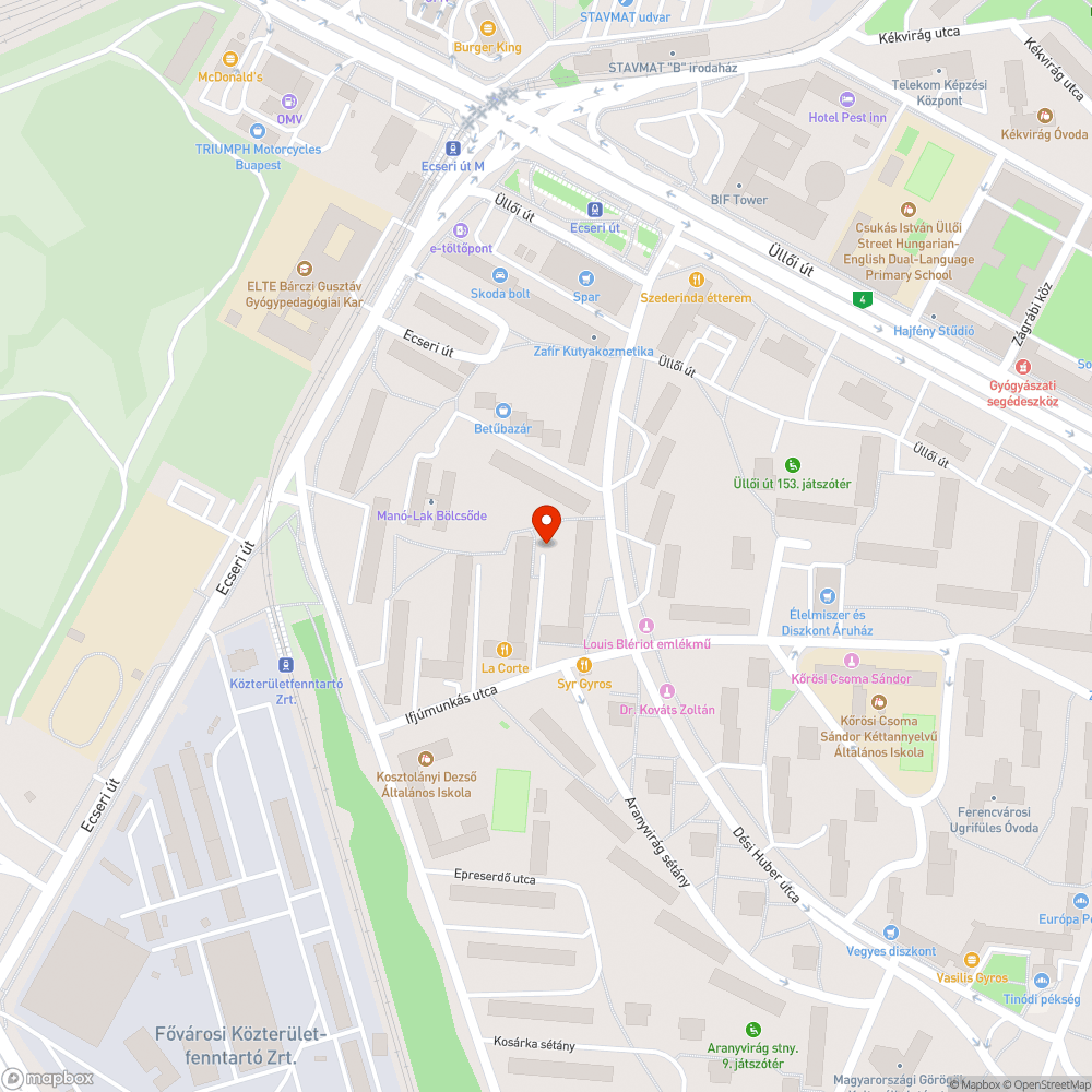 Üvegszilánkok parkolóhelyen bejelentés helye