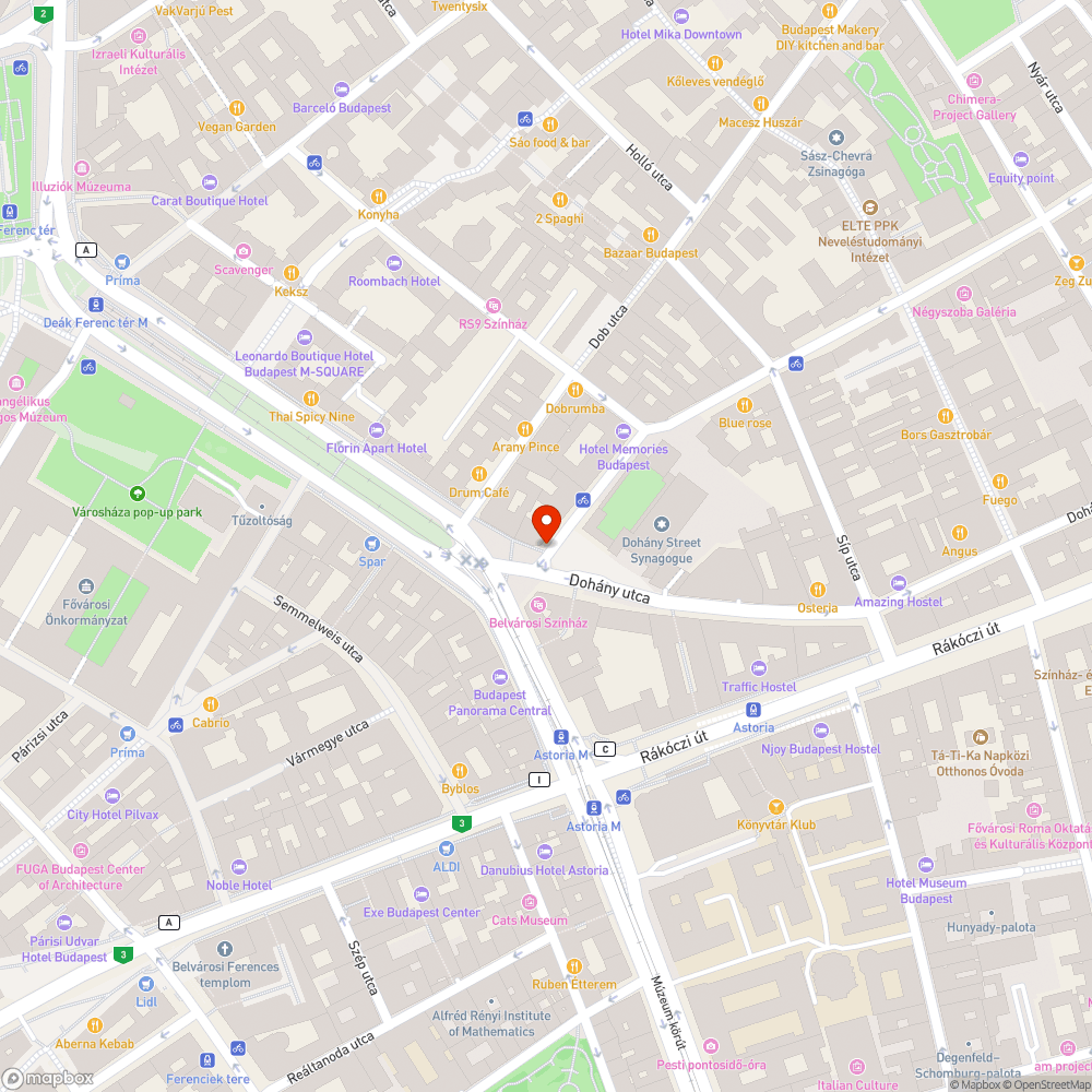 Sérült kerékpártámasz bejelentés helye