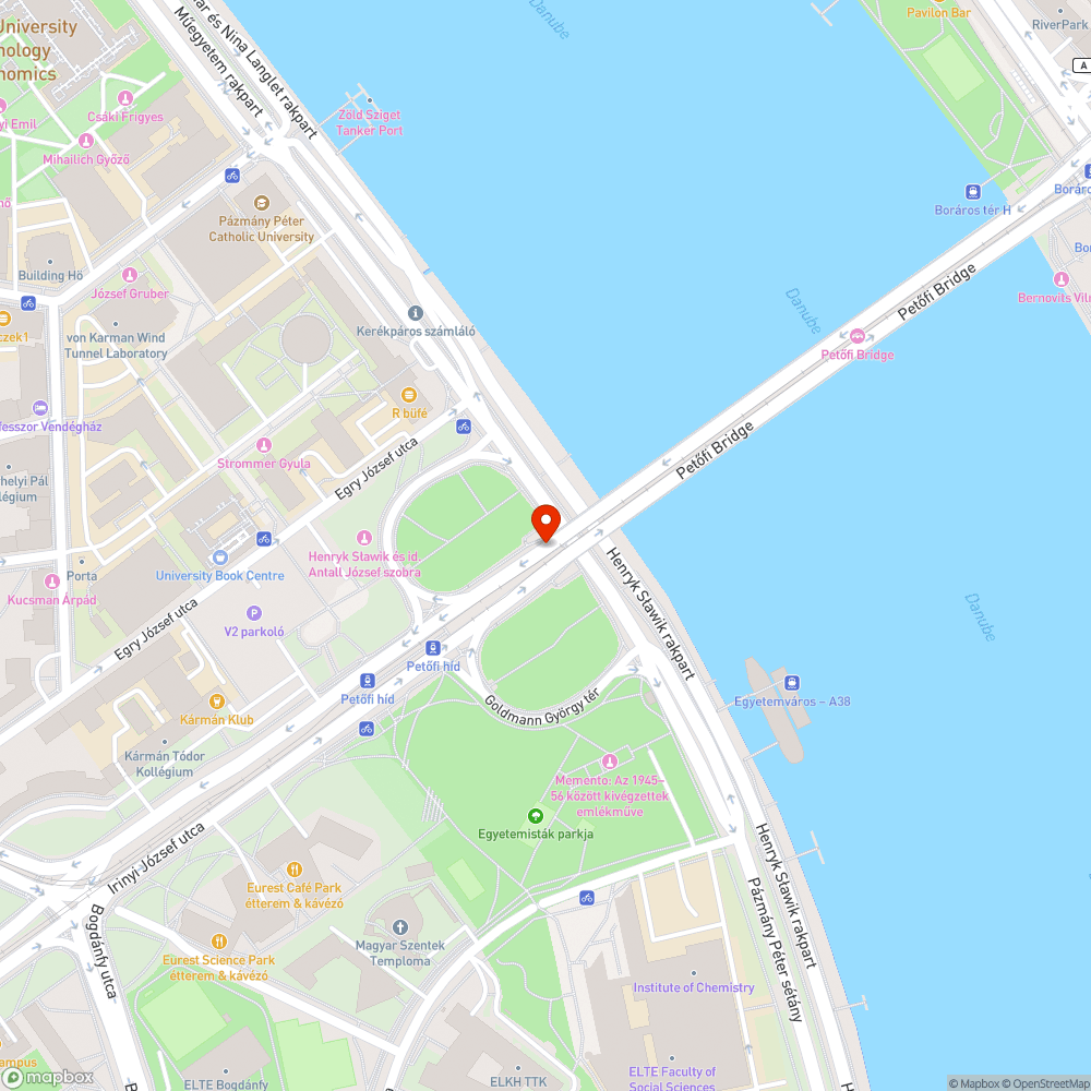 Graffiti a Petőfi hídon bejelentés helye