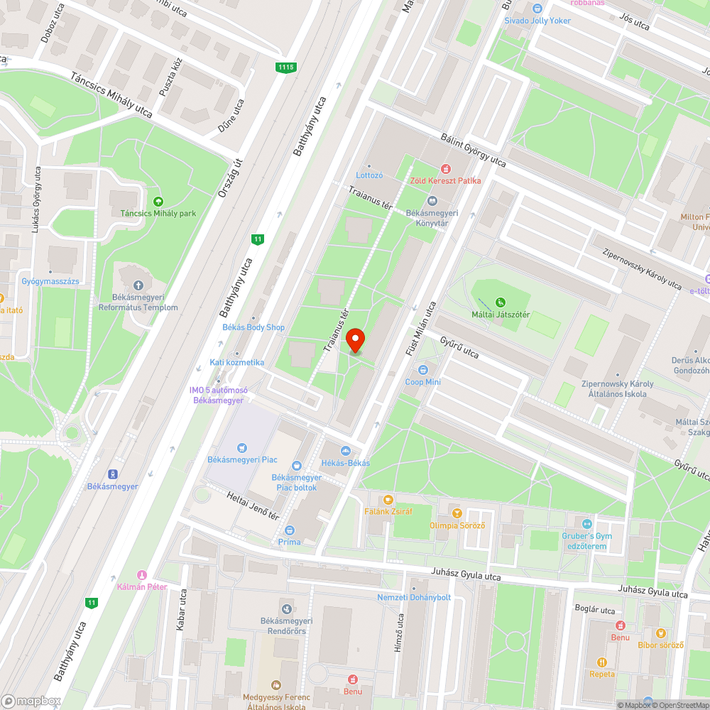 Kiszáradt bokor bejelentés helye