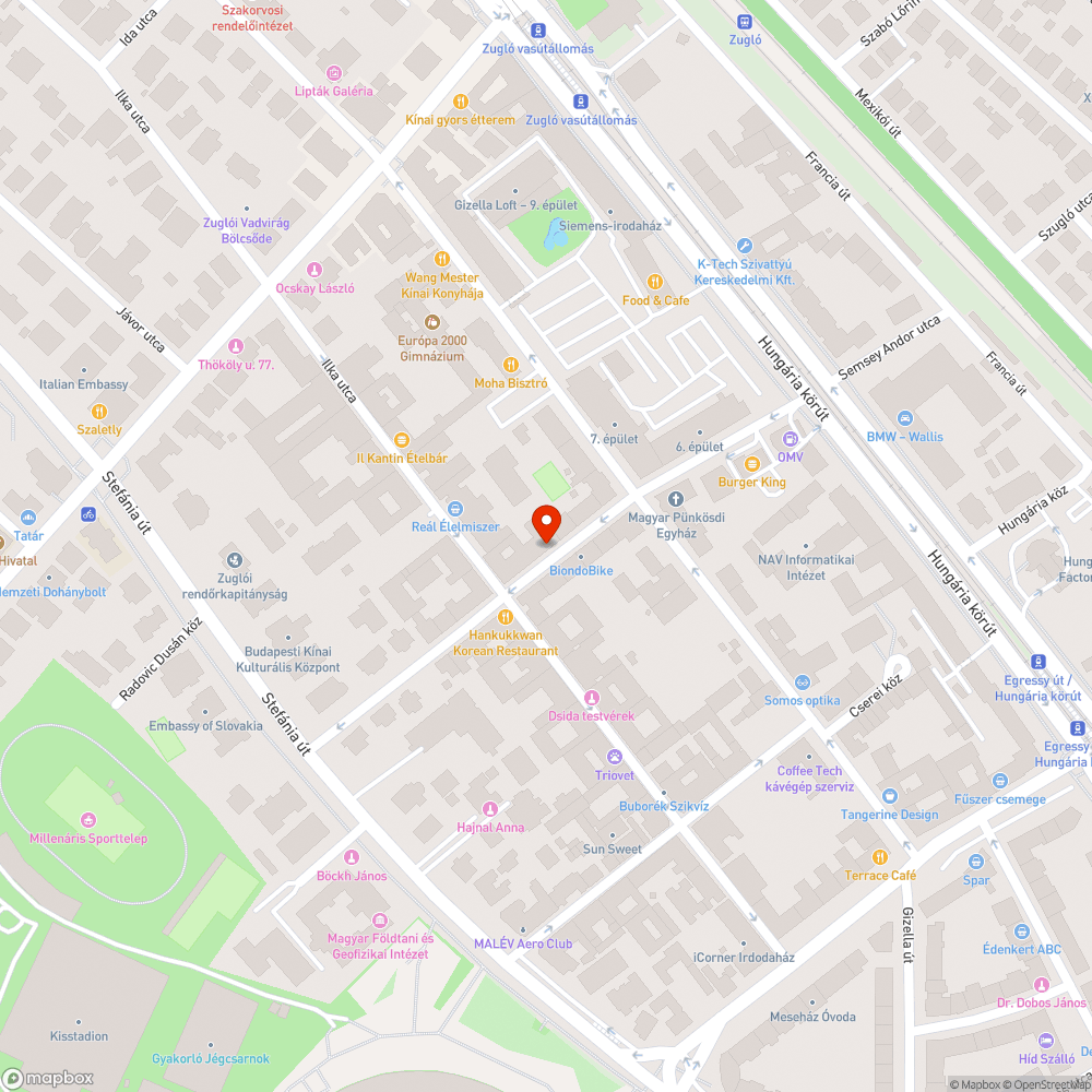 Sérült és hiányzó fák az utcában bejelentés helye