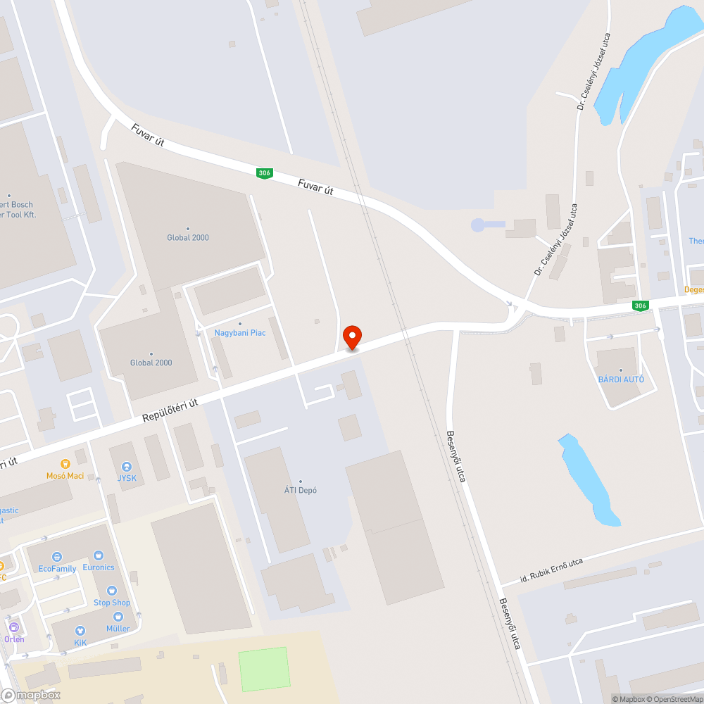 Beszakadt aknafedő bejelentés helye