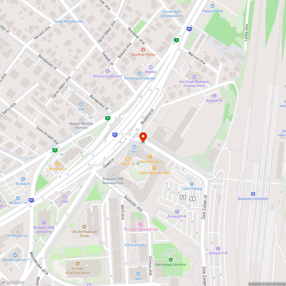 Koszorúslány utca szalagkorlát, poller bejelentés helye