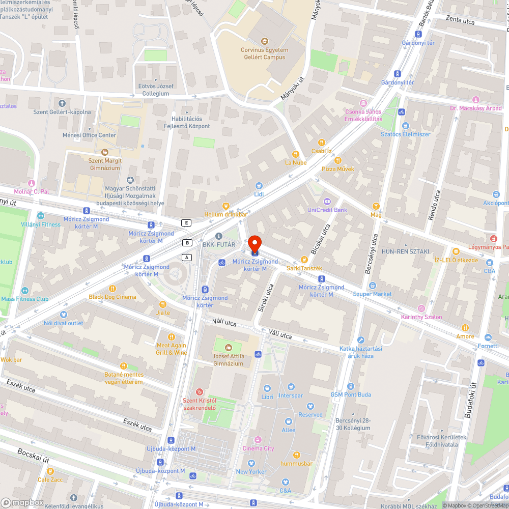 Valamilyen BKK ajtó bejelentés helye