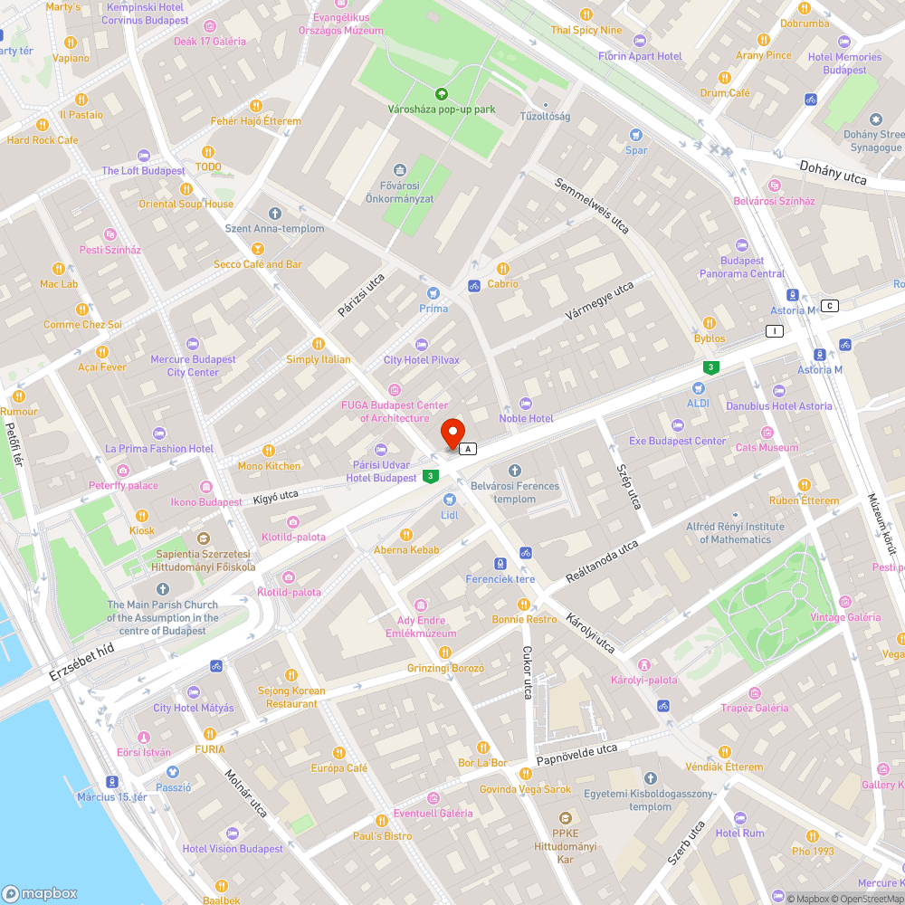 Telematricázott, graffitizett metrólejárat bejelentés helye