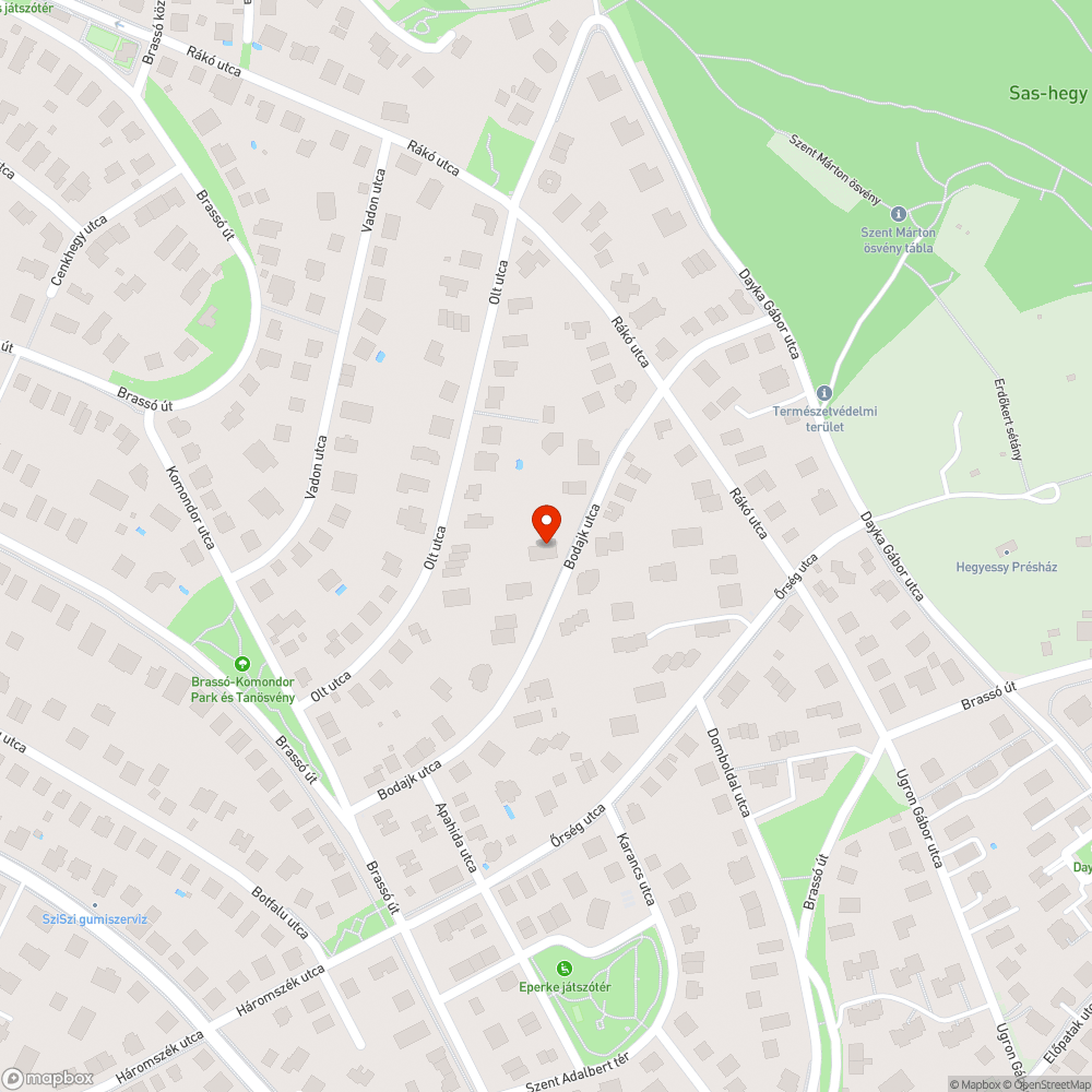 Bodajk utca járdán parkolás bejelentés helye