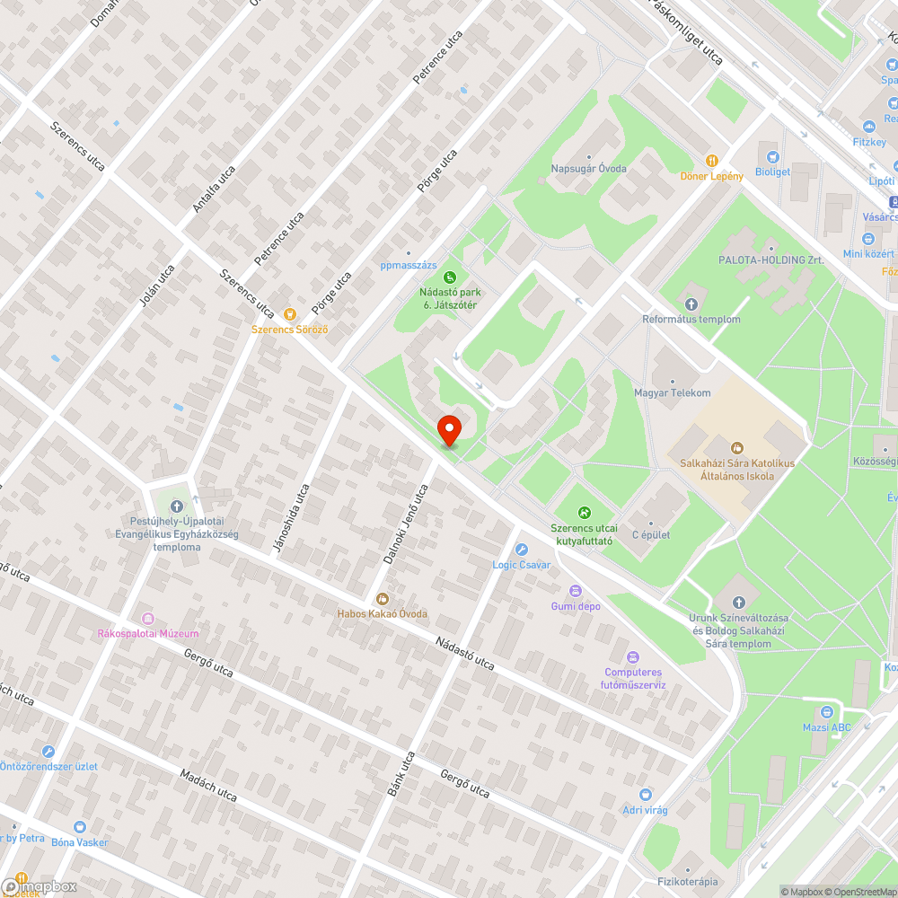 Folyamatos füvön közlekedés bejelentés helye