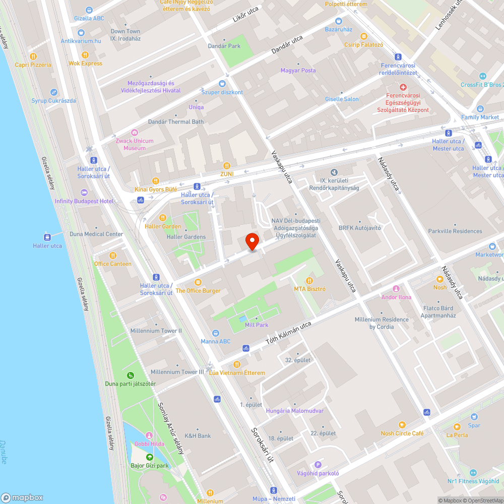 Kidöntött parkolásgátló bejelentés helye