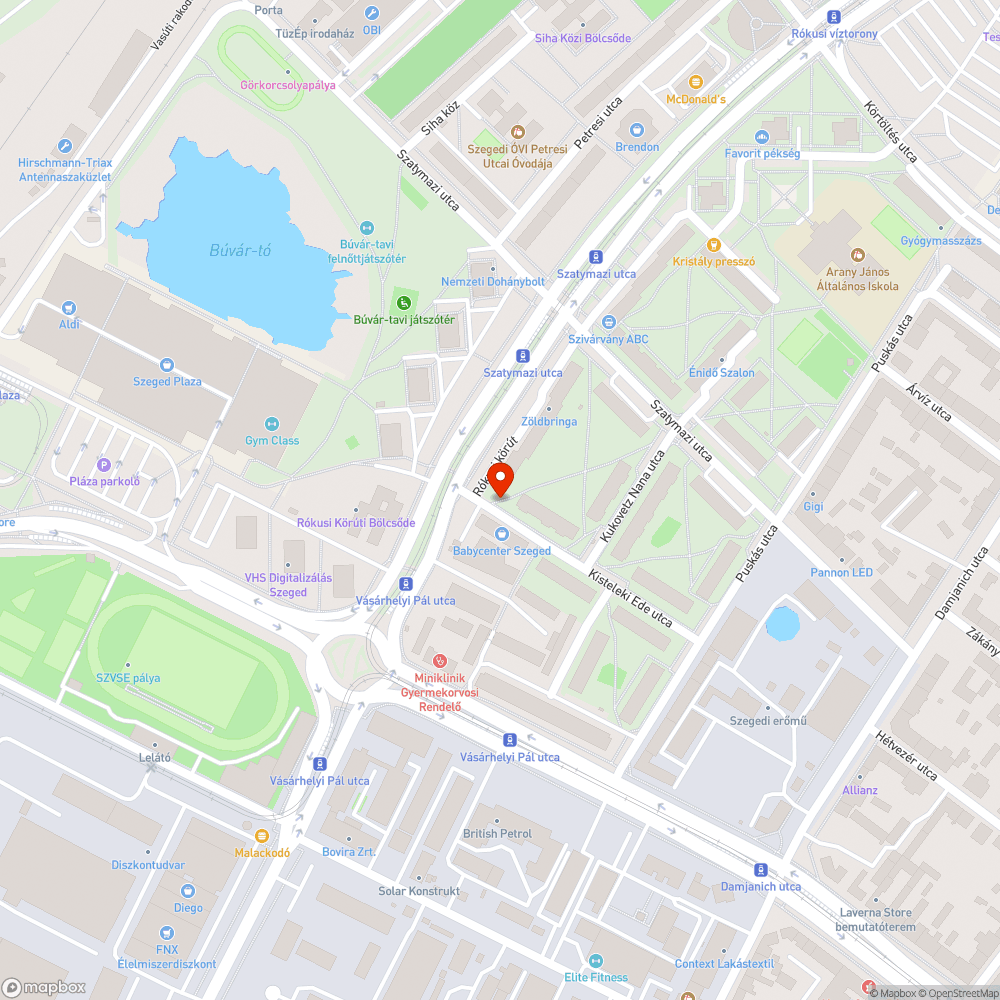 Folyamatos zöld területen parkolás bejelentés helye