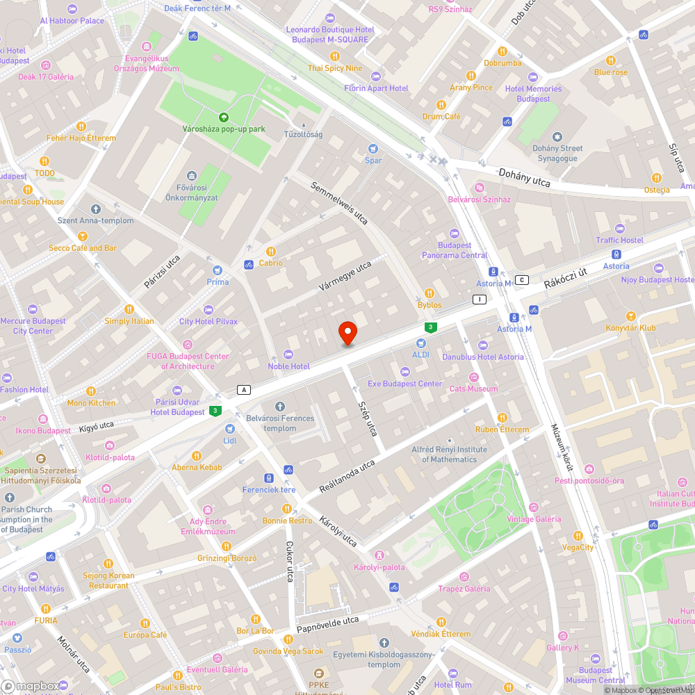 Folyamatosan ég bejelentés helye