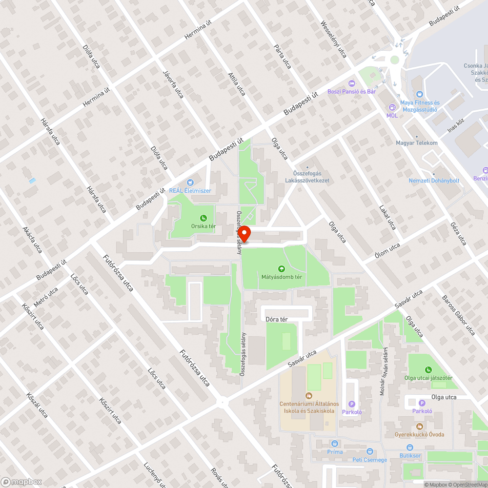 Közterületen egy nagy hasadék, lyuk bejelentés helye