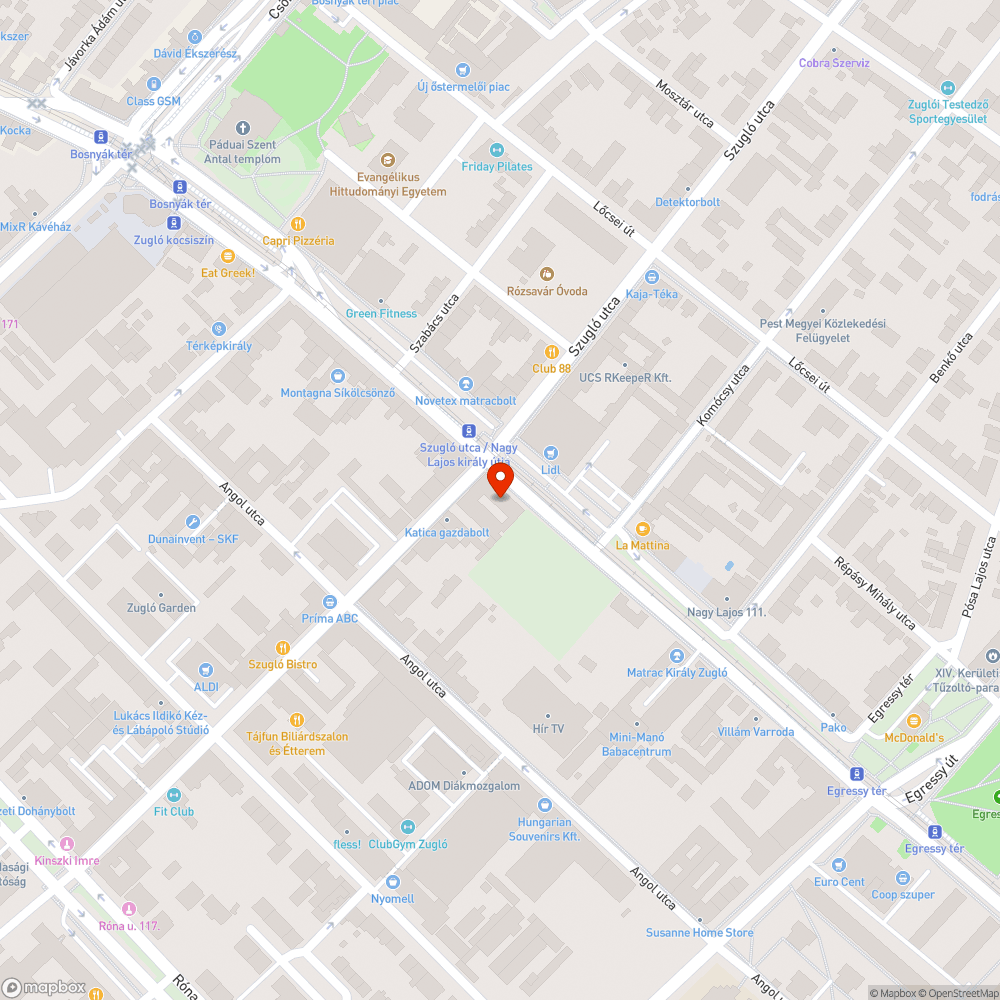 Hiányzó fényterelő bejelentés helye