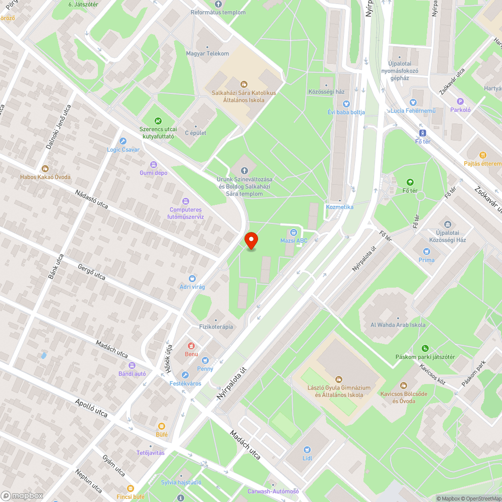 Törött kuka bejelentés helye