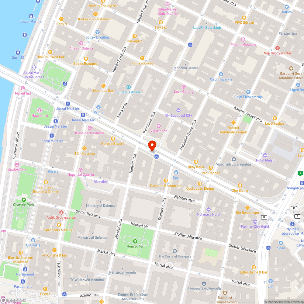 Balesetveszélyes léc a kerékpárúton bejelentés helye