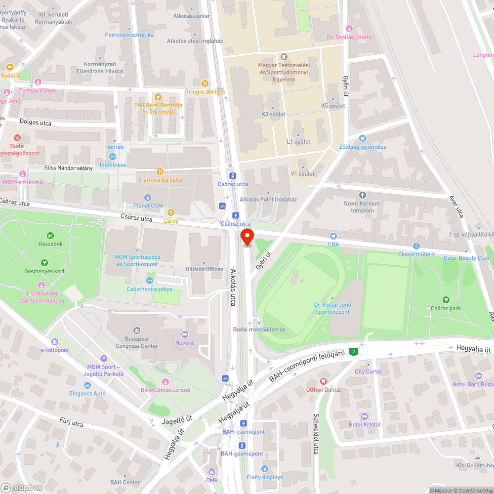 Felújítás után otthagyott terelőtalp bejelentés helye