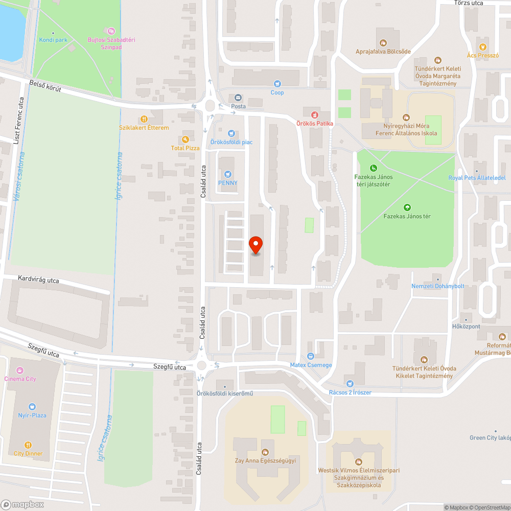 Elhagyott jármű bejelentés helye