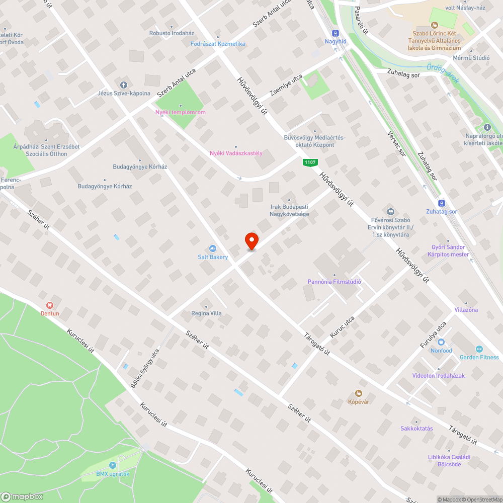 Gesztenyefa alatt úttakarítást bejelentés helye