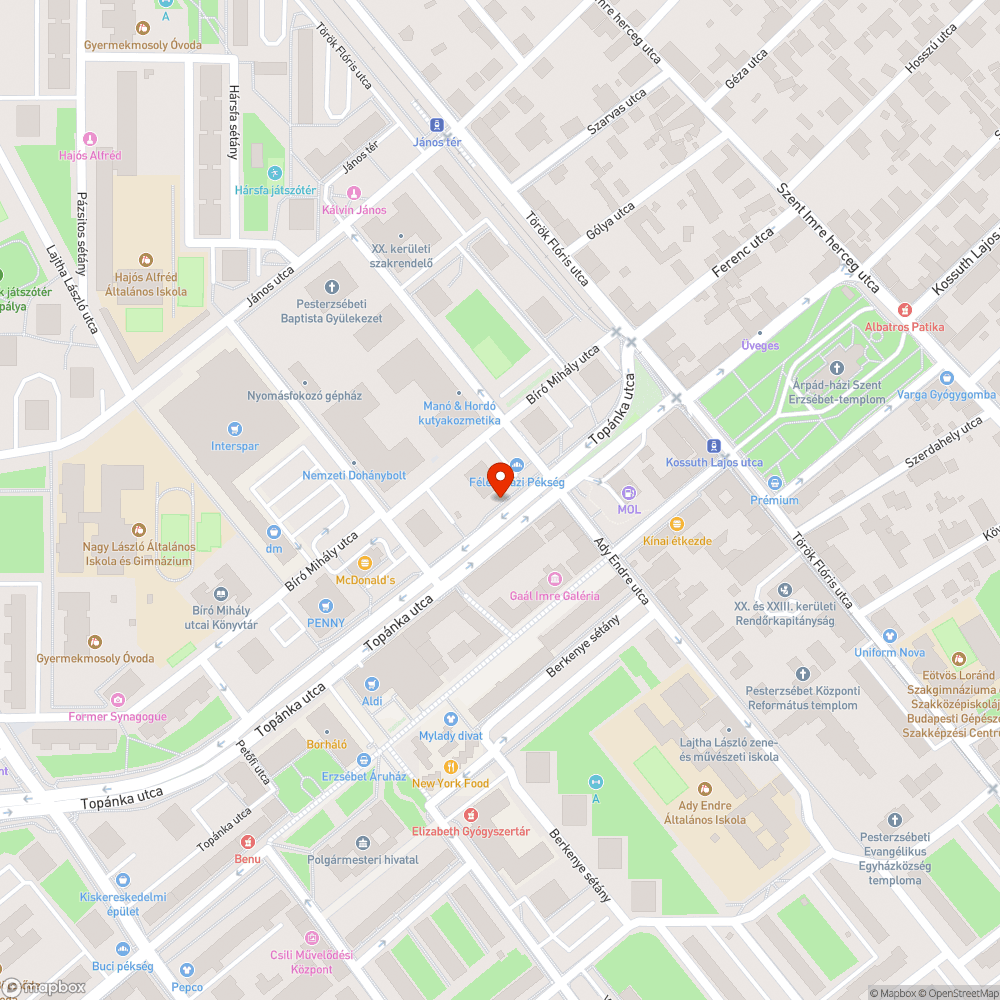 Kitakart FUTÁR-kijelző bejelentés helye